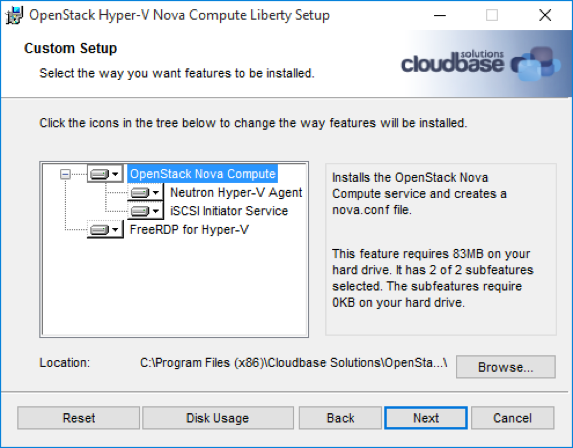 Cloudbase Solutions Nova installer